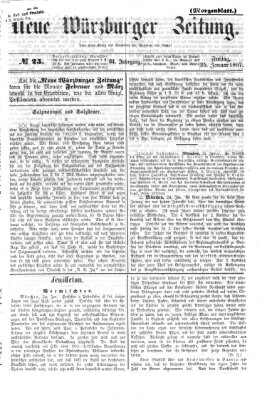 Neue Würzburger Zeitung. Morgenblatt (Neue Würzburger Zeitung) Freitag 25. Januar 1867