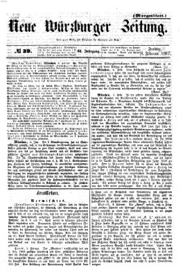 Neue Würzburger Zeitung. Morgenblatt (Neue Würzburger Zeitung) Freitag 8. Februar 1867