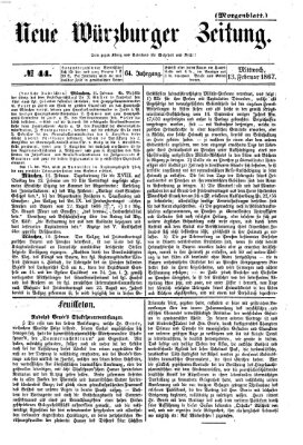 Neue Würzburger Zeitung. Morgenblatt (Neue Würzburger Zeitung) Mittwoch 13. Februar 1867