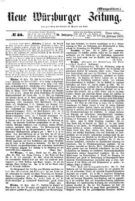 Neue Würzburger Zeitung. Morgenblatt (Neue Würzburger Zeitung) Donnerstag 21. Februar 1867