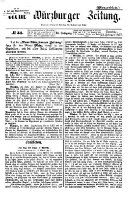 Neue Würzburger Zeitung. Morgenblatt (Neue Würzburger Zeitung) Samstag 23. Februar 1867