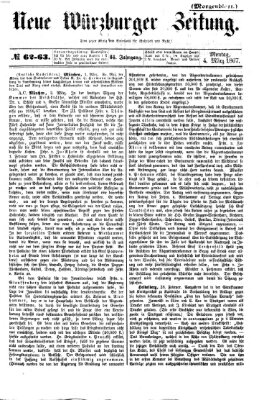 Neue Würzburger Zeitung. Morgenblatt (Neue Würzburger Zeitung) Montag 4. März 1867