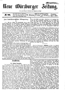 Neue Würzburger Zeitung. Morgenblatt (Neue Würzburger Zeitung) Samstag 6. April 1867