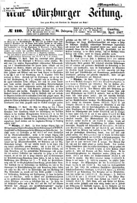 Neue Würzburger Zeitung. Morgenblatt (Neue Würzburger Zeitung) Samstag 20. April 1867