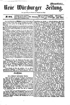 Neue Würzburger Zeitung. Morgenblatt (Neue Würzburger Zeitung) Mittwoch 26. Juni 1867