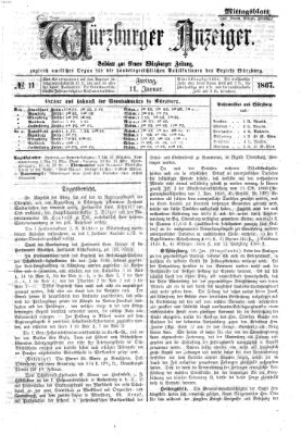 Würzburger Anzeiger. Mittagsblatt (Neue Würzburger Zeitung) Freitag 11. Januar 1867