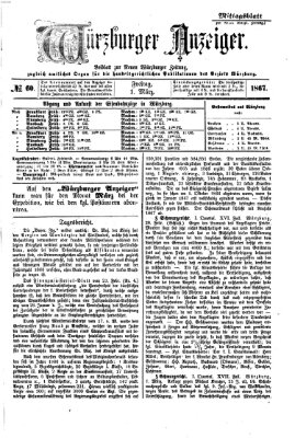 Würzburger Anzeiger. Mittagsblatt (Neue Würzburger Zeitung) Freitag 1. März 1867