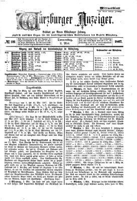 Würzburger Anzeiger. Mittagsblatt (Neue Würzburger Zeitung) Donnerstag 2. Mai 1867