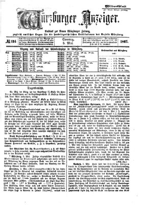 Würzburger Anzeiger. Mittagsblatt (Neue Würzburger Zeitung) Sonntag 5. Mai 1867