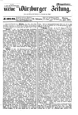 Neue Würzburger Zeitung. Morgenblatt (Neue Würzburger Zeitung) Sonntag 14. Juli 1867