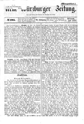 Neue Würzburger Zeitung. Morgenblatt (Neue Würzburger Zeitung) Mittwoch 17. Juli 1867