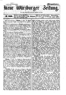 Neue Würzburger Zeitung. Morgenblatt (Neue Würzburger Zeitung) Donnerstag 25. Juli 1867