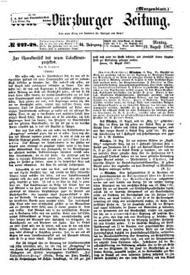 Neue Würzburger Zeitung. Morgenblatt (Neue Würzburger Zeitung) Montag 19. August 1867