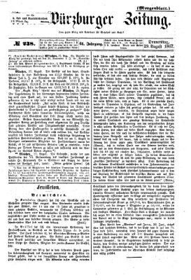 Neue Würzburger Zeitung. Morgenblatt (Neue Würzburger Zeitung) Donnerstag 29. August 1867