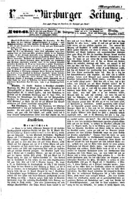 Neue Würzburger Zeitung. Morgenblatt (Neue Würzburger Zeitung) Montag 23. September 1867