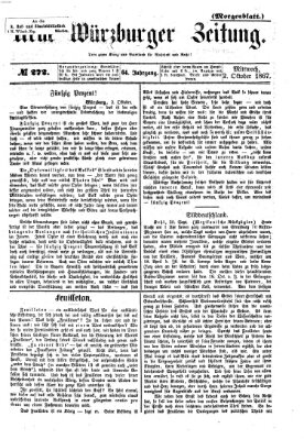 Neue Würzburger Zeitung. Morgenblatt (Neue Würzburger Zeitung) Mittwoch 2. Oktober 1867