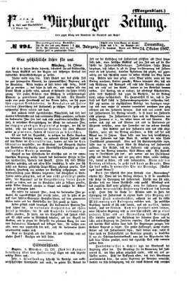 Neue Würzburger Zeitung. Morgenblatt (Neue Würzburger Zeitung) Donnerstag 24. Oktober 1867