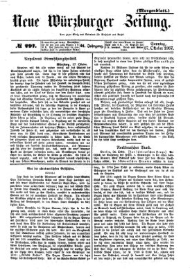 Neue Würzburger Zeitung. Morgenblatt (Neue Würzburger Zeitung) Sonntag 27. Oktober 1867