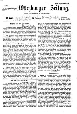 Neue Würzburger Zeitung. Morgenblatt (Neue Würzburger Zeitung) Samstag 2. November 1867