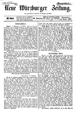 Neue Würzburger Zeitung. Morgenblatt (Neue Würzburger Zeitung) Donnerstag 14. November 1867