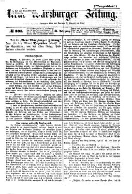 Neue Würzburger Zeitung. Morgenblatt (Neue Würzburger Zeitung) Samstag 30. November 1867