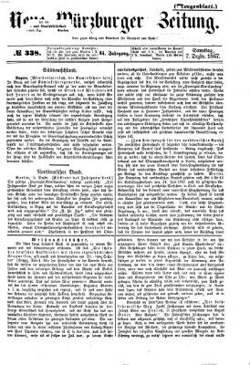 Neue Würzburger Zeitung. Morgenblatt (Neue Würzburger Zeitung) Samstag 7. Dezember 1867