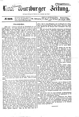 Neue Würzburger Zeitung. Morgenblatt (Neue Würzburger Zeitung) Donnerstag 19. Dezember 1867