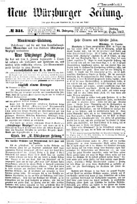 Neue Würzburger Zeitung. Morgenblatt (Neue Würzburger Zeitung) Freitag 20. Dezember 1867