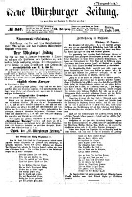 Neue Würzburger Zeitung. Morgenblatt (Neue Würzburger Zeitung) Freitag 27. Dezember 1867