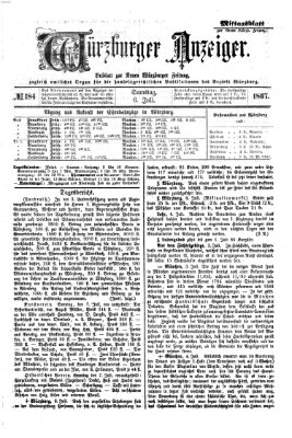 Würzburger Anzeiger. Mittagsblatt (Neue Würzburger Zeitung) Samstag 6. Juli 1867