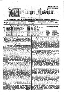 Würzburger Anzeiger. Mittagsblatt (Neue Würzburger Zeitung) Donnerstag 11. Juli 1867