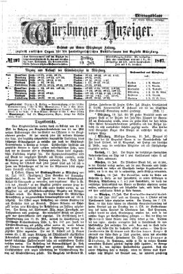 Würzburger Anzeiger. Mittagsblatt (Neue Würzburger Zeitung) Freitag 19. Juli 1867