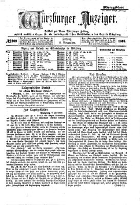 Würzburger Anzeiger. Mittagsblatt (Neue Würzburger Zeitung) Freitag 8. November 1867