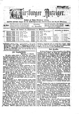 Würzburger Anzeiger. Mittagsblatt (Neue Würzburger Zeitung) Dienstag 12. November 1867