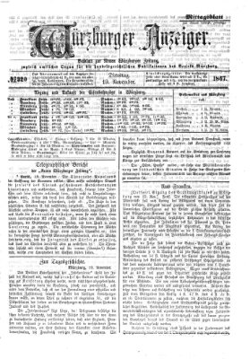 Würzburger Anzeiger. Mittagsblatt (Neue Würzburger Zeitung) Dienstag 19. November 1867