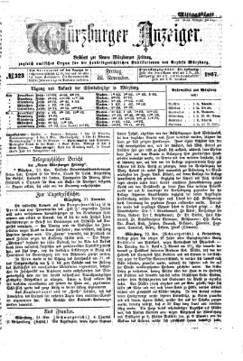 Würzburger Anzeiger. Mittagsblatt (Neue Würzburger Zeitung) Freitag 22. November 1867