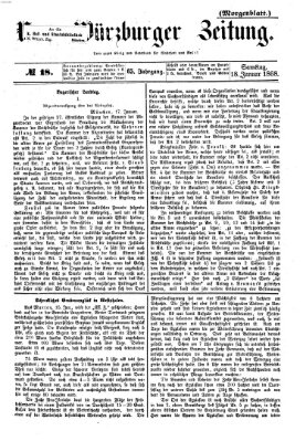 Neue Würzburger Zeitung. Morgenblatt (Neue Würzburger Zeitung) Samstag 18. Januar 1868