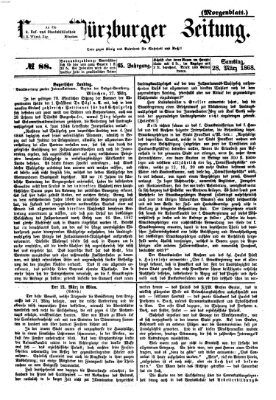 Neue Würzburger Zeitung. Morgenblatt (Neue Würzburger Zeitung) Samstag 28. März 1868