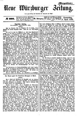 Neue Würzburger Zeitung. Morgenblatt (Neue Würzburger Zeitung) Donnerstag 9. April 1868