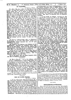 Würzburger Anzeiger. Mittagsblatt (Neue Würzburger Zeitung) Samstag 8. Februar 1868