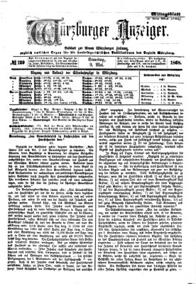 Würzburger Anzeiger. Mittagsblatt (Neue Würzburger Zeitung) Samstag 9. Mai 1868