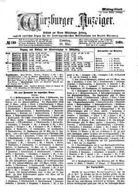 Würzburger Anzeiger. Mittagsblatt (Neue Würzburger Zeitung) Dienstag 19. Mai 1868