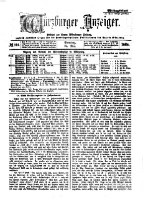 Würzburger Anzeiger. Mittagsblatt (Neue Würzburger Zeitung) Sonntag 24. Mai 1868