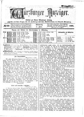 Würzburger Anzeiger. Mittagsblatt (Neue Würzburger Zeitung) Mittwoch 3. Juni 1868