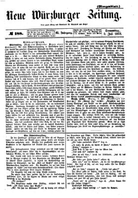 Neue Würzburger Zeitung. Morgenblatt (Neue Würzburger Zeitung) Donnerstag 9. Juli 1868