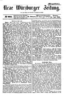 Neue Würzburger Zeitung. Morgenblatt (Neue Würzburger Zeitung) Sonntag 26. Juli 1868