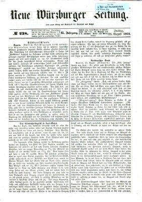 Neue Würzburger Zeitung. Morgenblatt (Neue Würzburger Zeitung) Freitag 28. August 1868