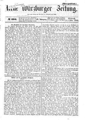 Neue Würzburger Zeitung. Morgenblatt (Neue Würzburger Zeitung) Mittwoch 21. Oktober 1868