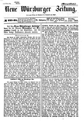 Neue Würzburger Zeitung. Morgenblatt (Neue Würzburger Zeitung) Dienstag 27. Oktober 1868