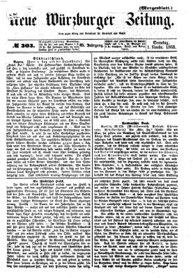 Neue Würzburger Zeitung. Morgenblatt (Neue Würzburger Zeitung) Sonntag 1. November 1868